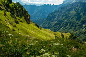 Abstieg zum Rifugio Pian de Fontana