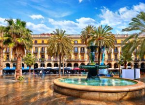 Royal area in Barcelona