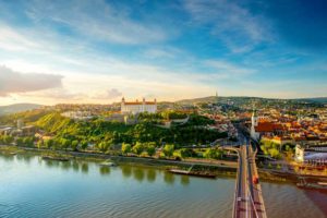 Martinsdom in Bratislava an der Donau