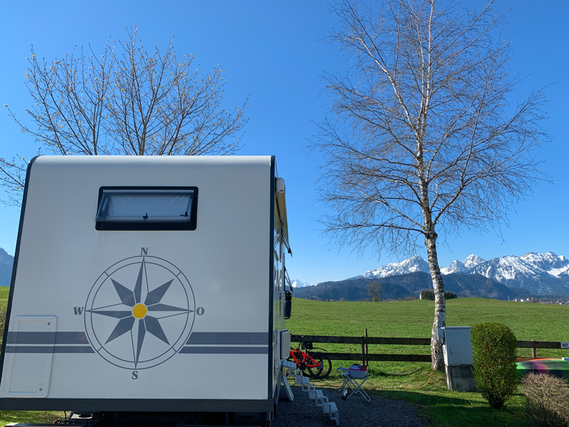 Camping in den Allgäuern Alpen