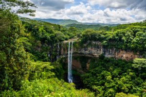 wasserfall auf mauritius