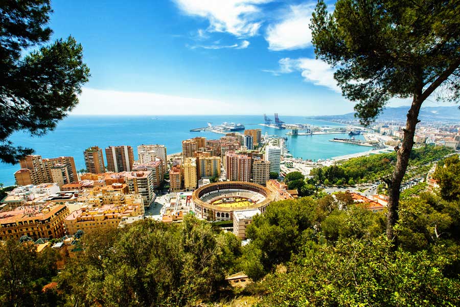 Malaga in Andalusien