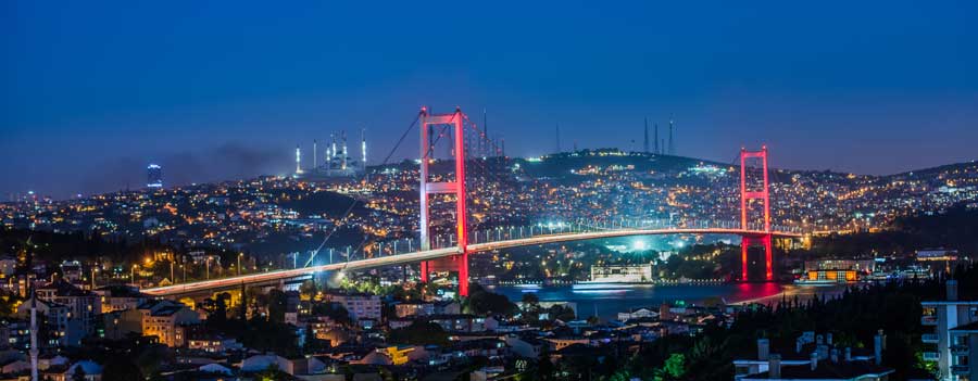 Bosphorus-Brücke-bei-Nacht