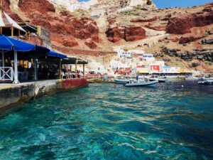 Santorini-inselhuepfen