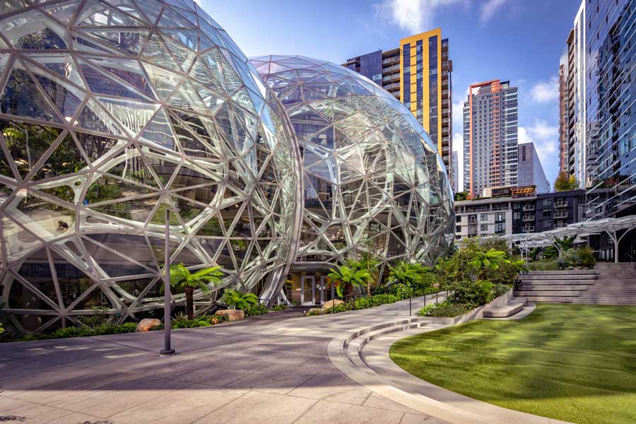 Amazon Spheres-Gebäude