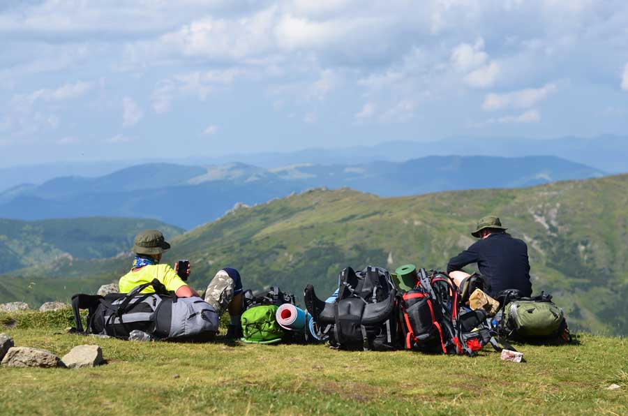 pause-beim-bergwandern