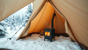 Heizen und Lüften beim Wintercamping