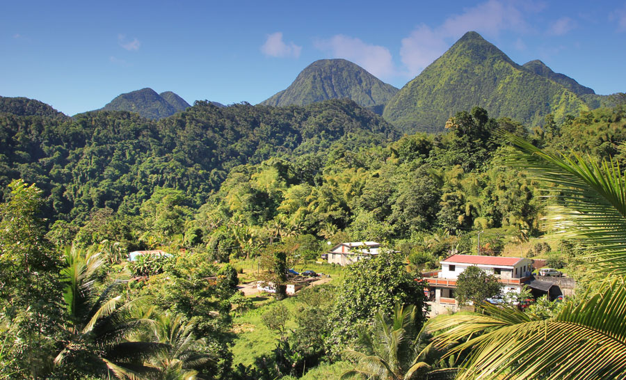 Landschaft auf Dominica