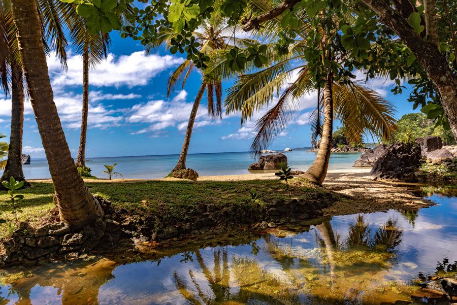 Paradies, schöner Sandstrand in Madagaskar, Ile Saint Marie