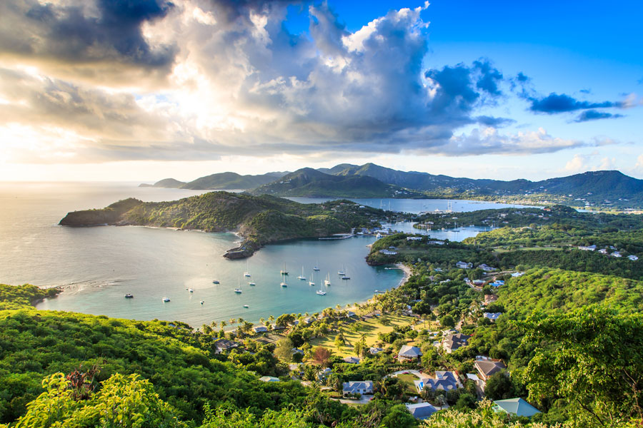 Sonnenuntergang am English Harbour, Antigua Barbuda