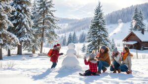 Familiäre Winteraktivitäten