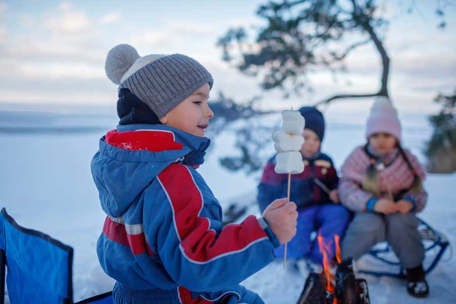 wintercamping mit kindern