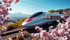 Moderne Zugtechnologie im Shinkansen