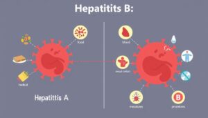 Übertragungswege von Hepatitis A und B