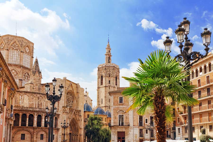 Platz der Heiligen Maria und der Kathedrale von Valencia