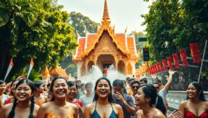 Tempelfeste während Songkran