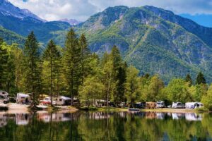 in der Nähe des Bohinjer Sees in Slowenien