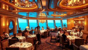 Luxuriöse Restaurants an Bord