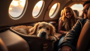 hund im flugzeug mitnehmen
