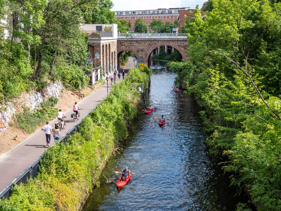 Karl-Heine-Kanal im Plagwitz Leipzig