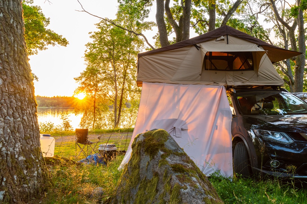 dachzelt camping