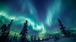 polarlichter in Rovaniemi