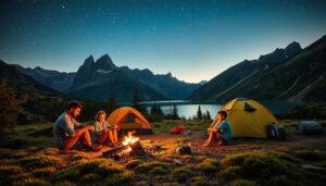 Familien beim Wildcamping