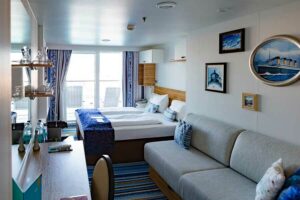 Balkonkabine auf der Mein Schiff 3 mit Meerblick