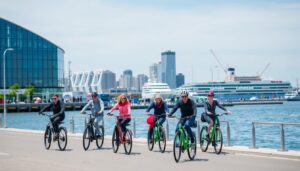 E-Bike Tour durch Bremerhaven mit Blick auf den Hafen