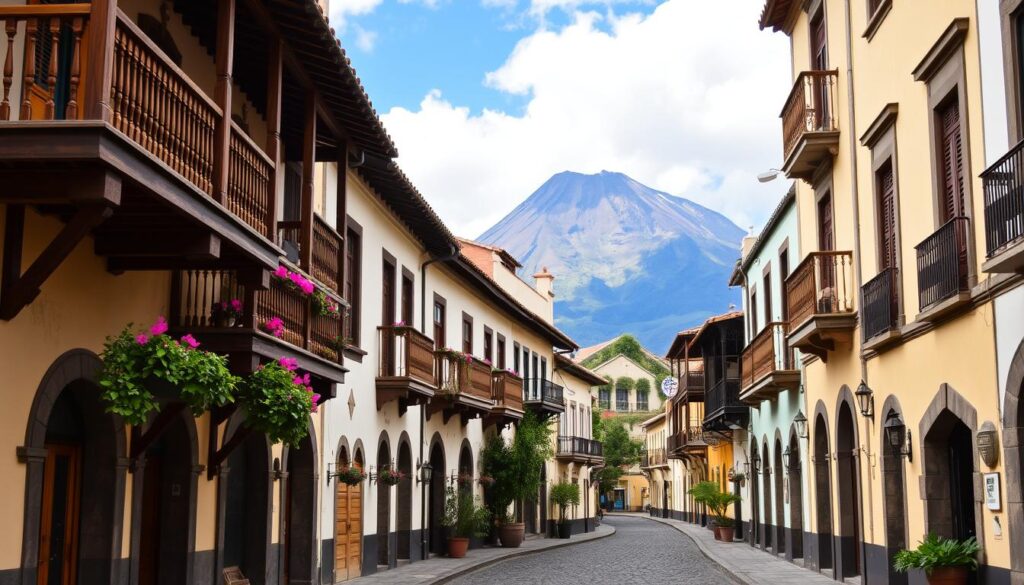 Historische Altstadt von La Orotava mit traditionellen Holzbalkonen - Lastminute Deal Teneriffa Historische Altstadt von La Orotava mit traditionellen Holzbalkonen - Lastminute Deal Teneriffa