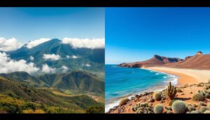 Klimazonen auf Teneriffa - grüner Norden vs. sonniger Süden - Lastminute Deal Teneriffa
