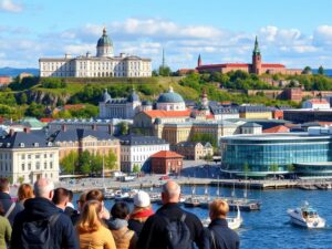 Landausflug in Oslo mit Blick auf die Stadt