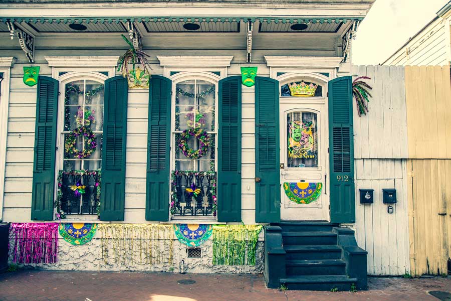 Mardi Gras Farben