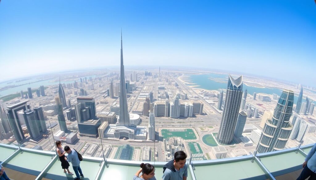 Panoramablick vom Sky View Observatory auf Dubai Panoramablick vom Sky View Observatory auf Dubai