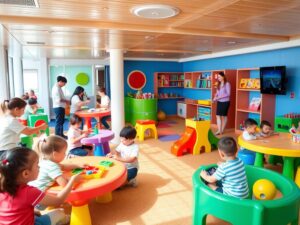 Symbolbild: Kids Club auf der Mein Schiff 4 mit spielenden Kindern