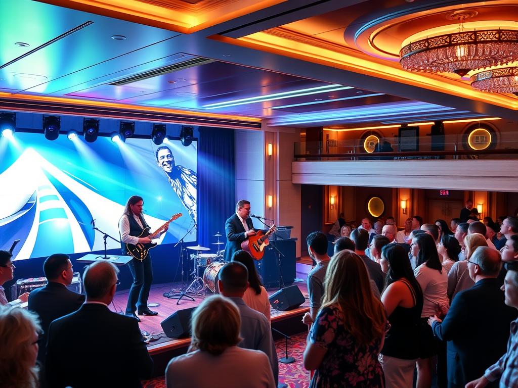 Symbolbild: Unterhaltungsprogramm mit Live-Musik auf der Mein Schiff 4 Symbolbild: Unterhaltungsprogramm mit Live-Musik auf der Mein Schiff 4