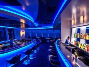 Bar auf der Mein Schiff Relax mit Meerblick