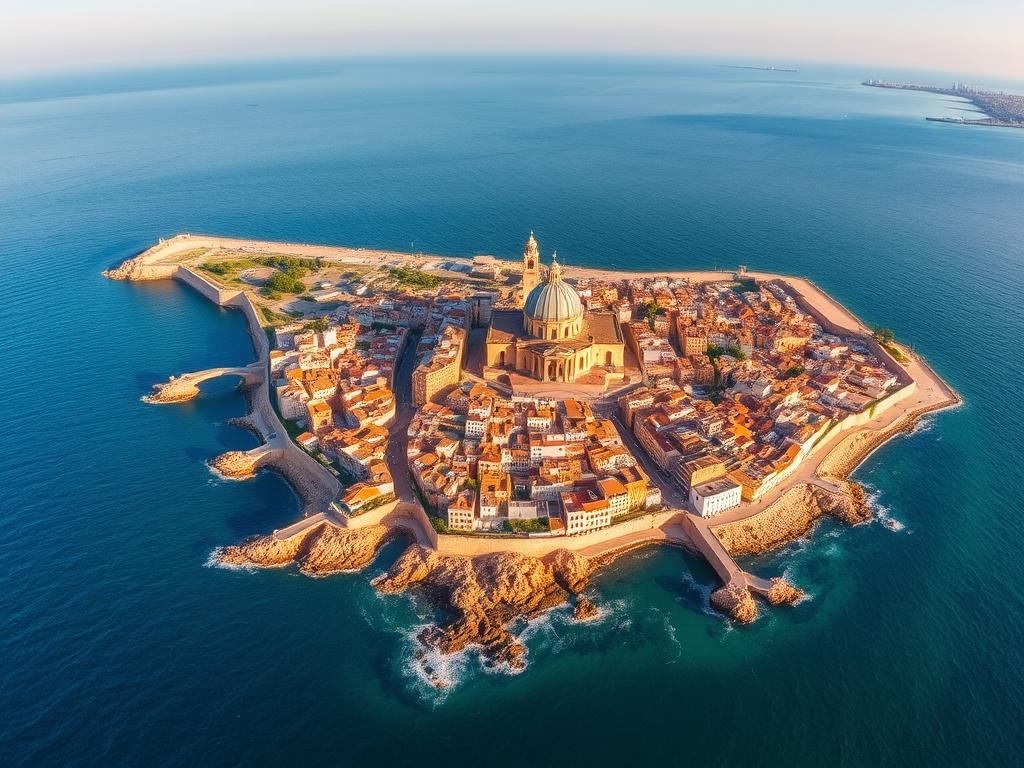 Panoramablick auf die historische Altstadt von Cádiz, ein Stopp während der David Garrett Cruise 2026 Panoramablick auf die historische Altstadt von Cádiz, ein Stopp während der David Garrett Cruise 2026