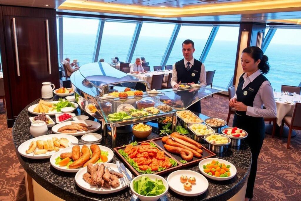 Premium All-Inclusive Buffet auf der Mein Schiff 1 während der David Garrett Cruise 2026 Premium All-Inclusive Buffet auf der Mein Schiff 1 während der David Garrett Cruise 2026
