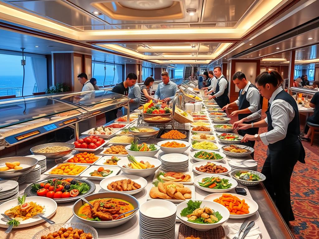 Premium All-Inclusive Buffet auf der Mein Schiff 1 während der Rock 'n' Sail 2026 Premium All-Inclusive Buffet auf der Mein Schiff 1 während der Rock 'n' Sail 2026