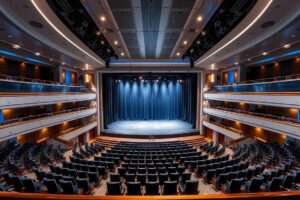 Theater der Mein Schiff 1 mit Bühne für die Konzerte der Rock 'n' Sail 2026