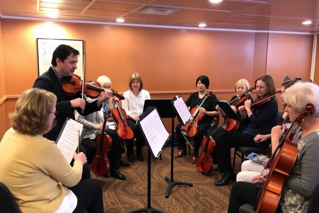 Workshop zur Violinentechnik mit einem Mitglied von David Garretts Ensemble Workshop zur Violinentechnik mit einem Mitglied von David Garretts Ensemble