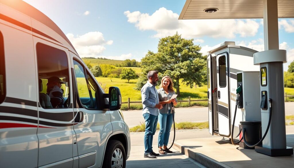 Wohnmobil Vermietung Vorteile beim Tanken