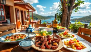 Griechische Küche auf Kos mit frischen Spezialitäten
