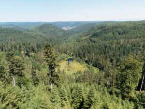 Ellbachsee. Aussichtsplattform Ellbachseeblick