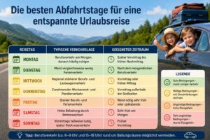 Die besten Reisezeiten für entspannte Fahrten