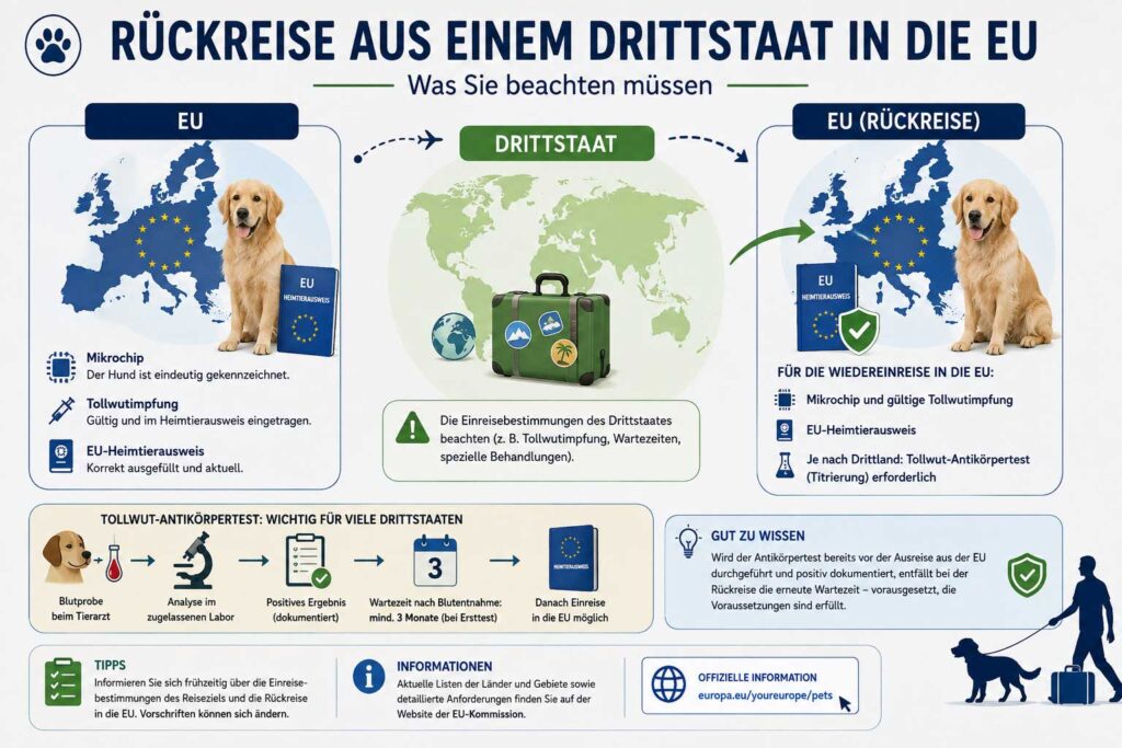 RĂŒckreise mit Haustier in die EU